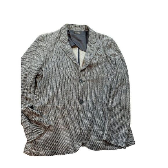Zara Man Tweed Blazer EUR L / USA L / MEX 42 Made In Italy Cotton & Polyester Bl - Picture 1 of 9